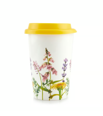 Mug Silicona Floreado de 400ml