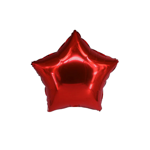 Globo Metálico Estrella Rojo 8cm